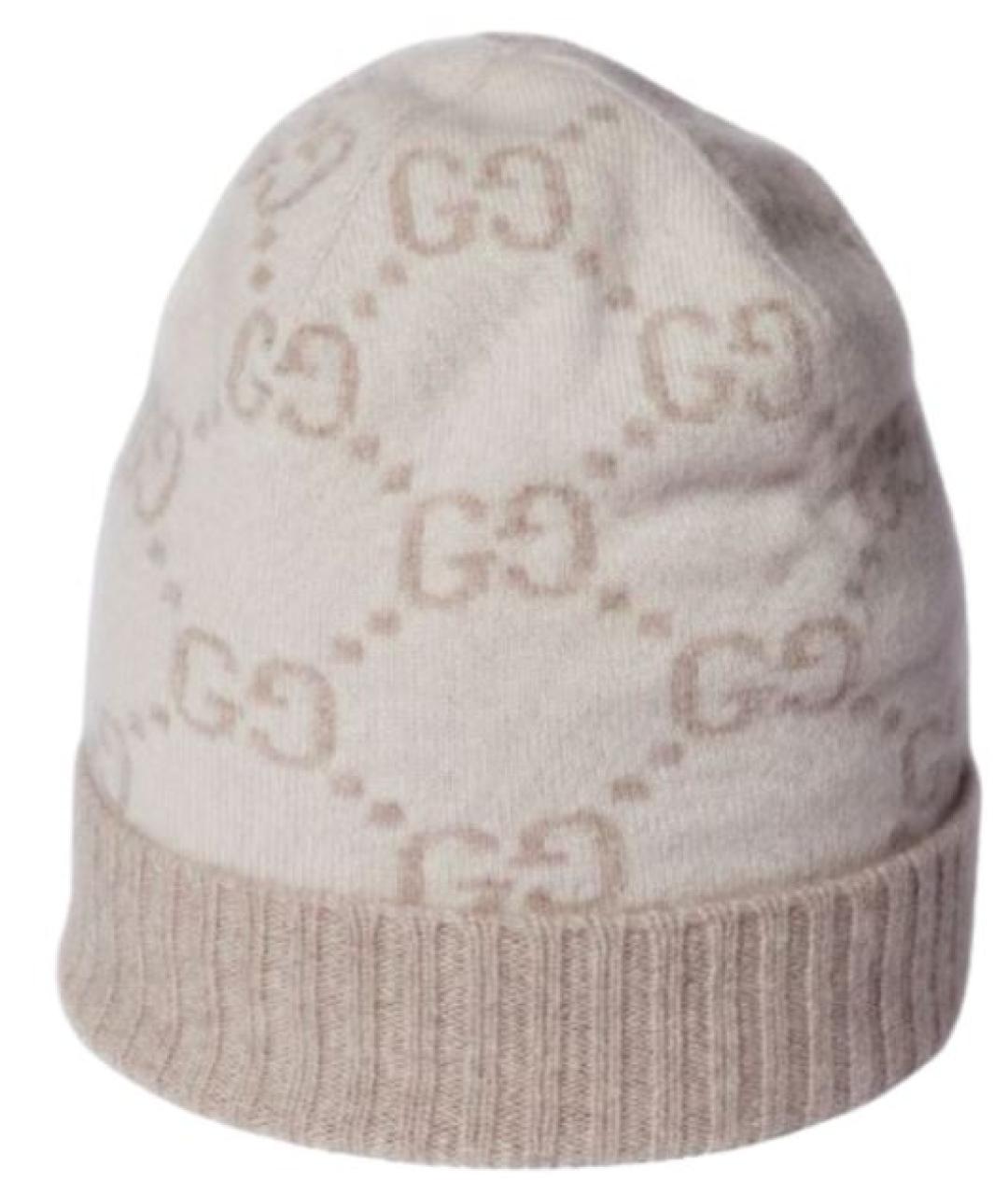 GUCCI Бежевая шапка, фото 1