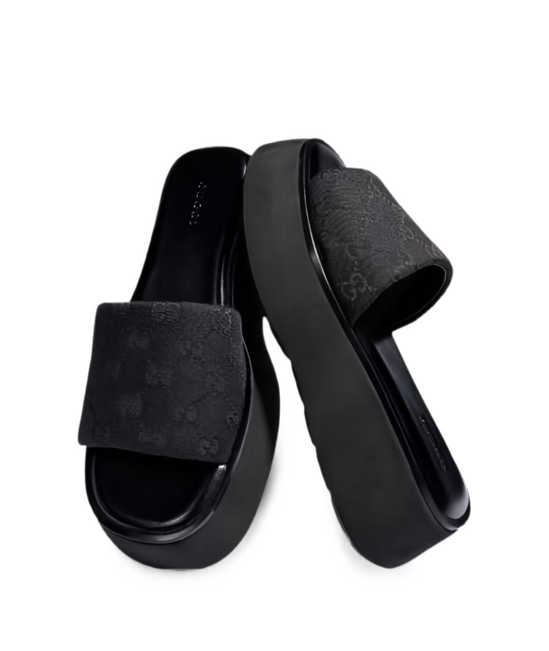 GUCCI Черные сандалии, фото 3
