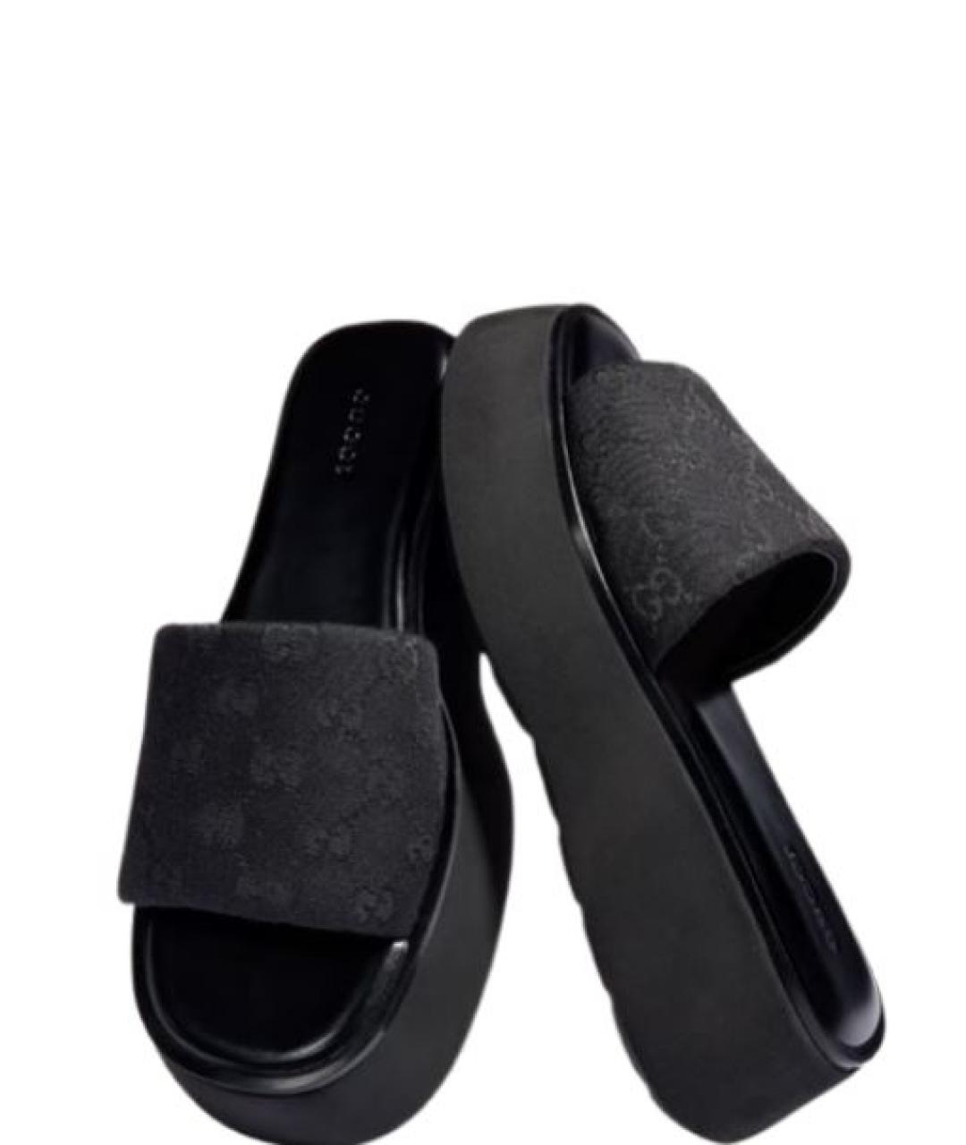 GUCCI Черные сандалии, фото 2