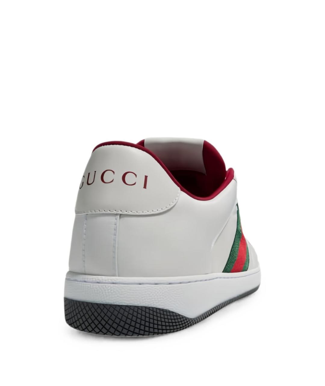 GUCCI Белые низкие кроссовки / кеды, фото 4