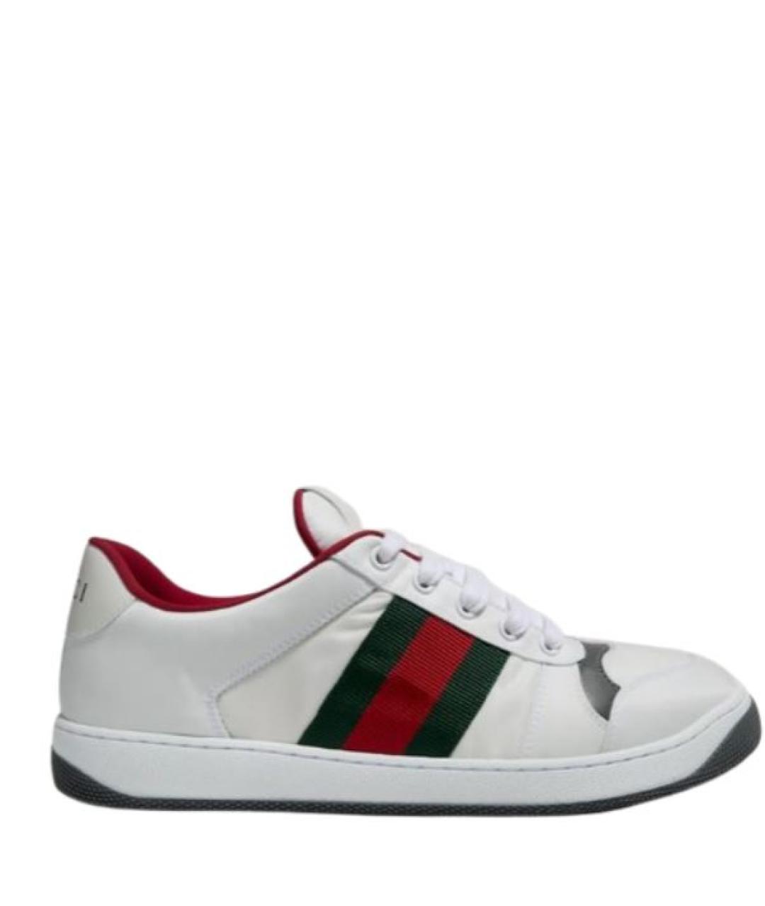 GUCCI Белые низкие кроссовки / кеды, фото 3