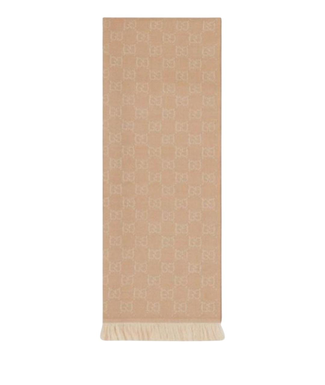 GUCCI Бежевый шарф, фото 1
