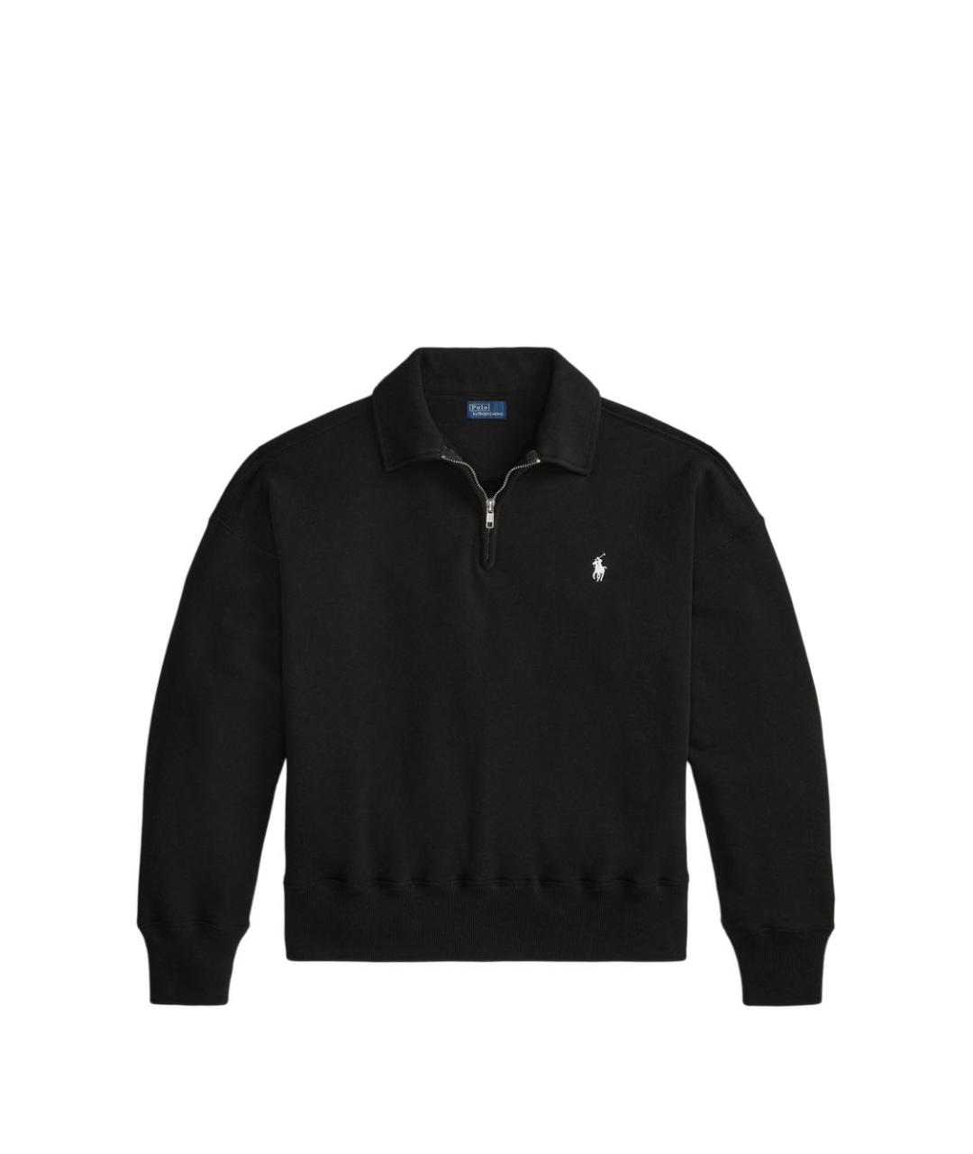 RALPH LAUREN Черный хлопковый джемпер / свитер, фото 1