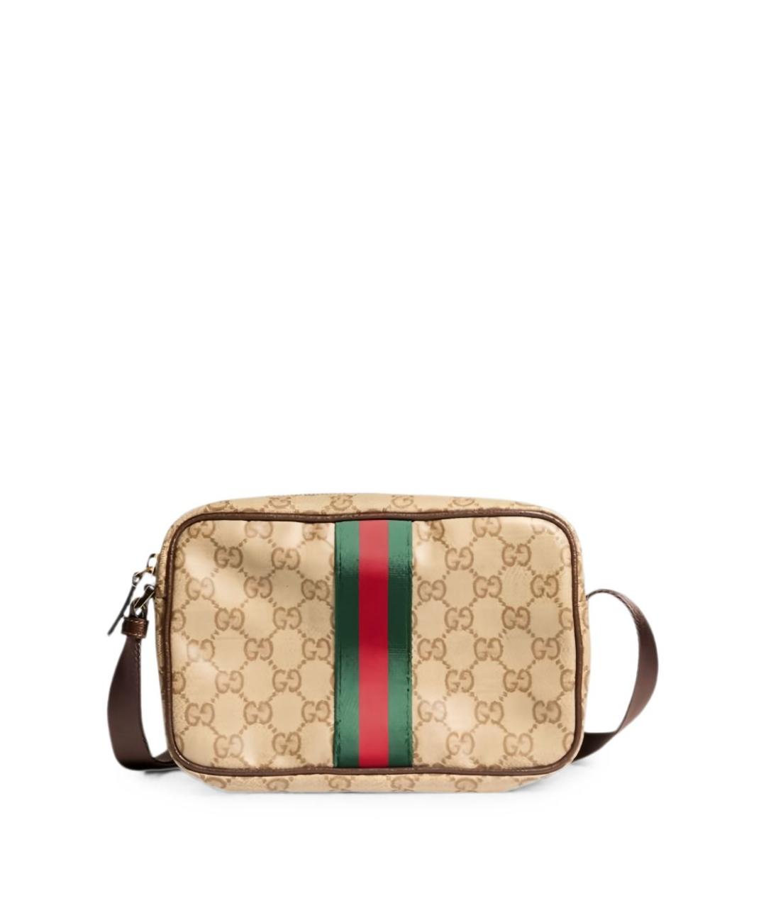 GUCCI Бежевая канва сумка на плечо, фото 3