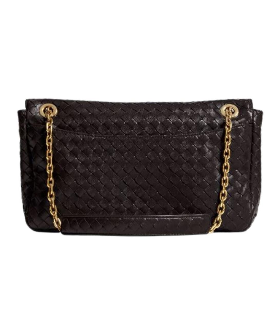 BOTTEGA VENETA Коричневая кожаная сумка через плечо, фото 2
