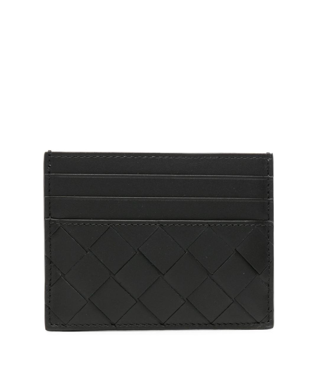 BOTTEGA VENETA Черный кожаный кардхолдер, фото 2