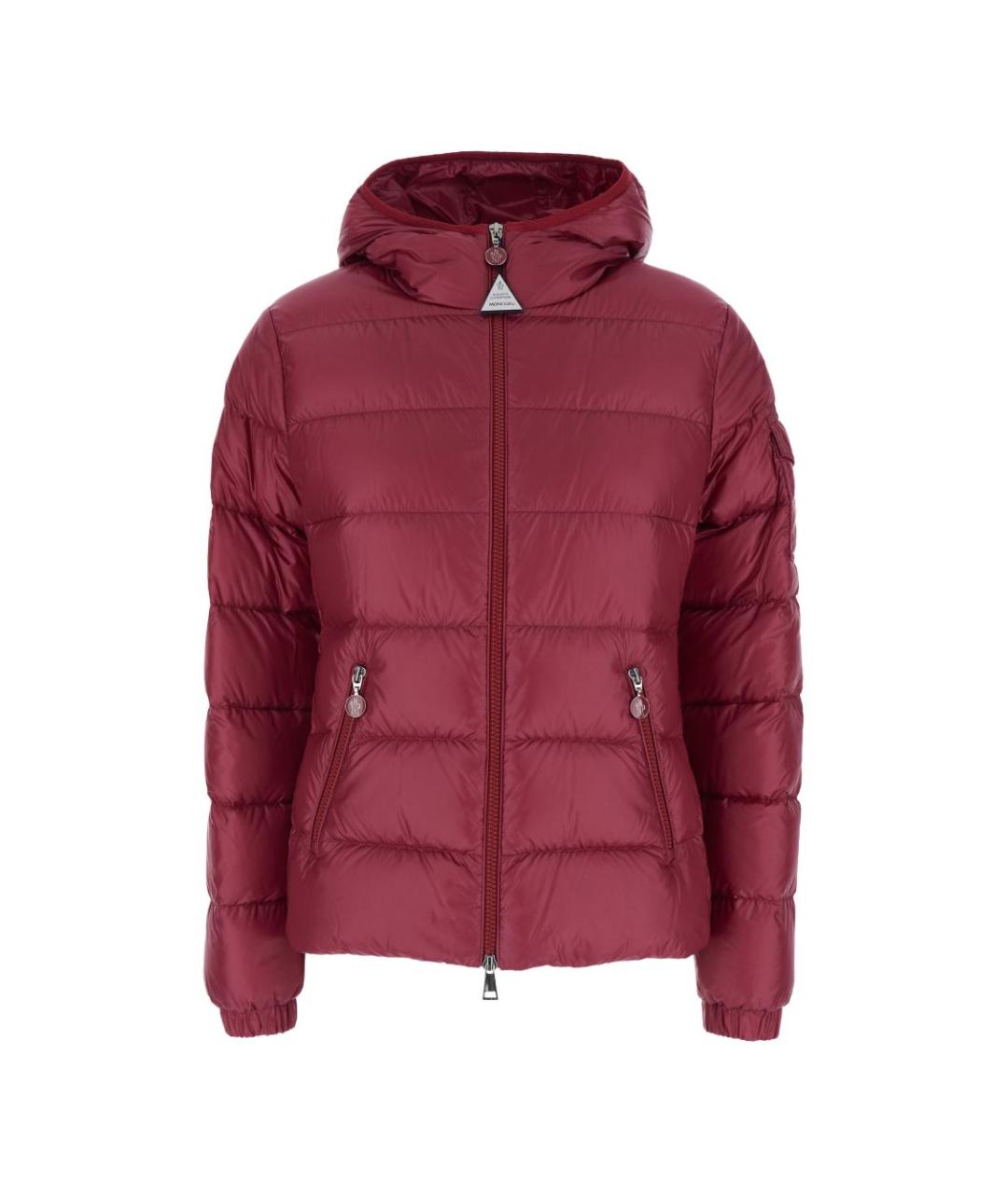 MONCLER Розовая полиамидовая куртка, фото 4