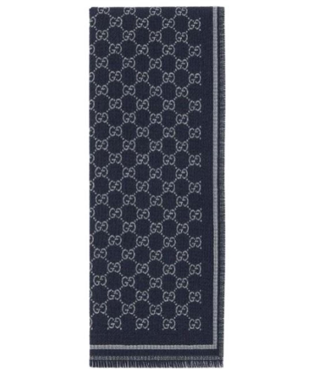 GUCCI Синий шарф, фото 3