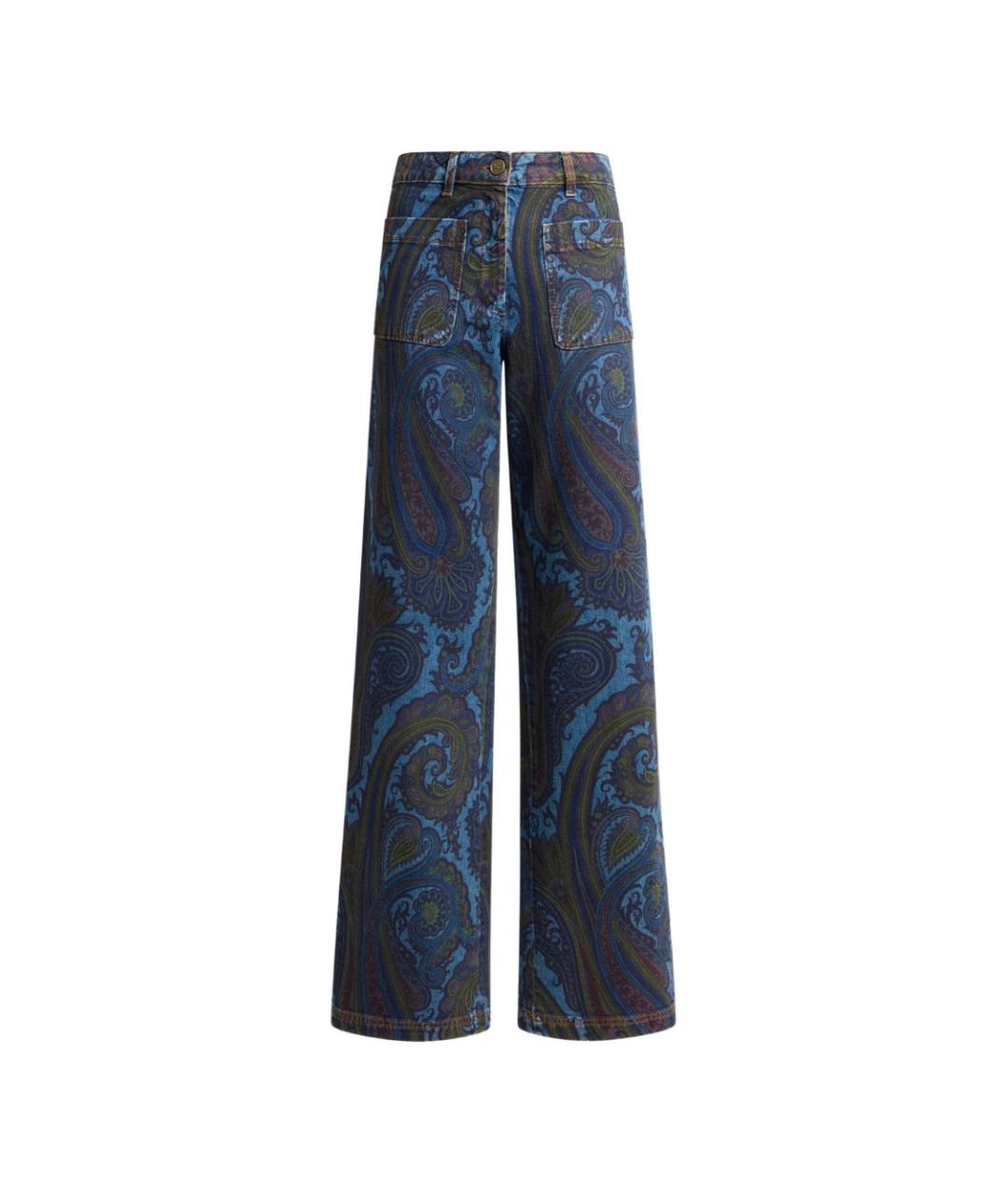 ETRO Синие хлопковые прямые джинсы, фото 1