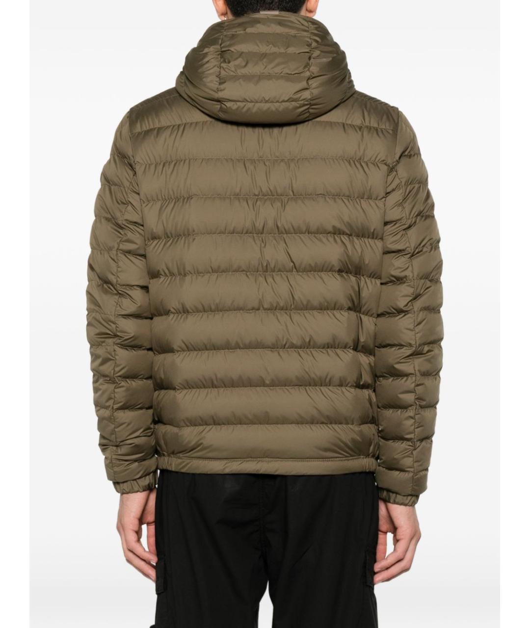 MONCLER Хаки полиамидовая куртка, фото 5