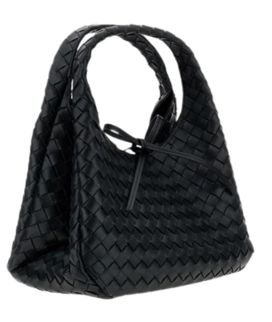 BOTTEGA VENETA Черная кожаная сумка тоут, фото 2