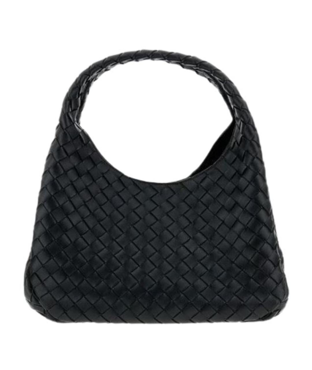 BOTTEGA VENETA Черная кожаная сумка тоут, фото 1