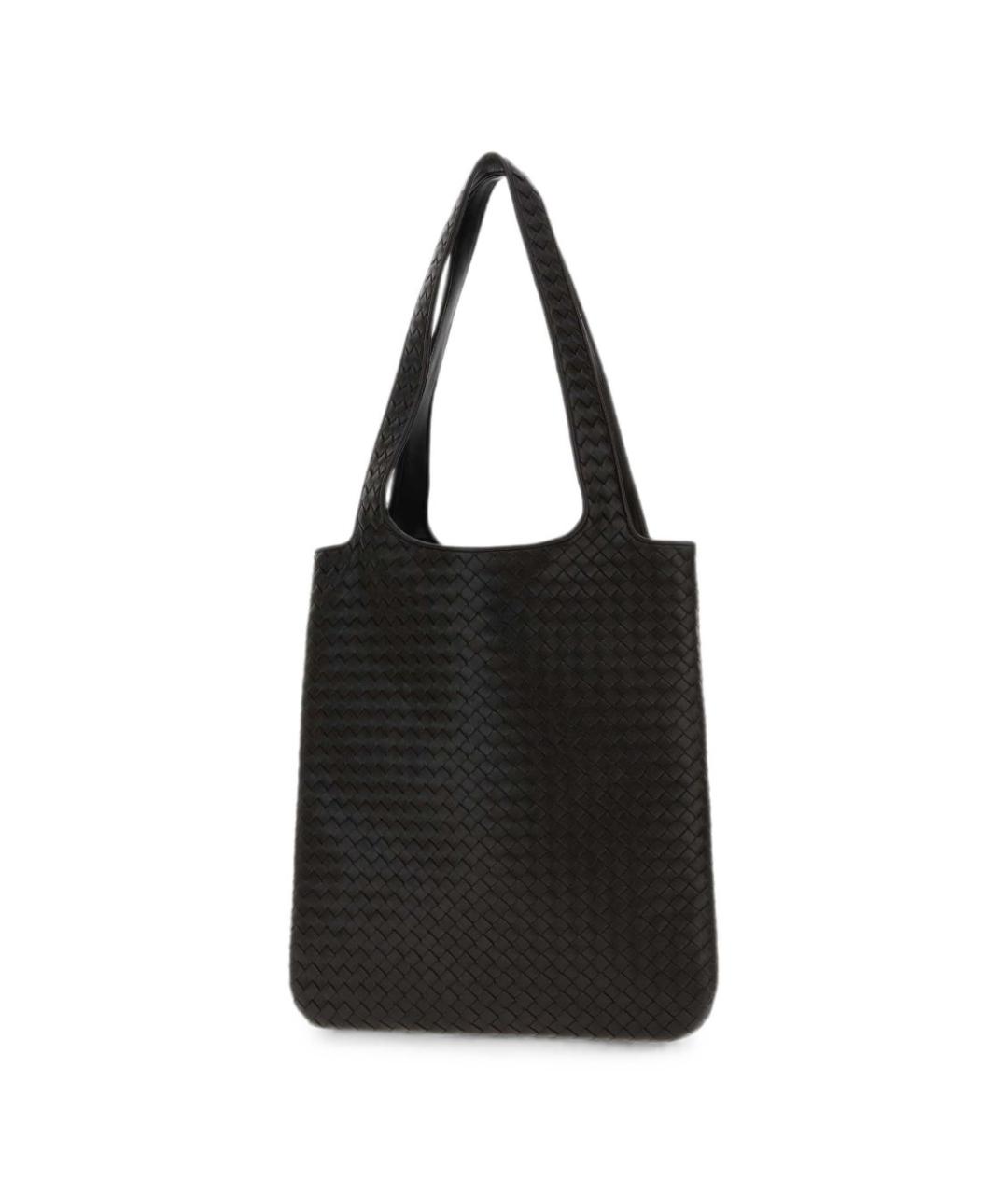 BOTTEGA VENETA Коричневая кожаная сумка тоут, фото 3