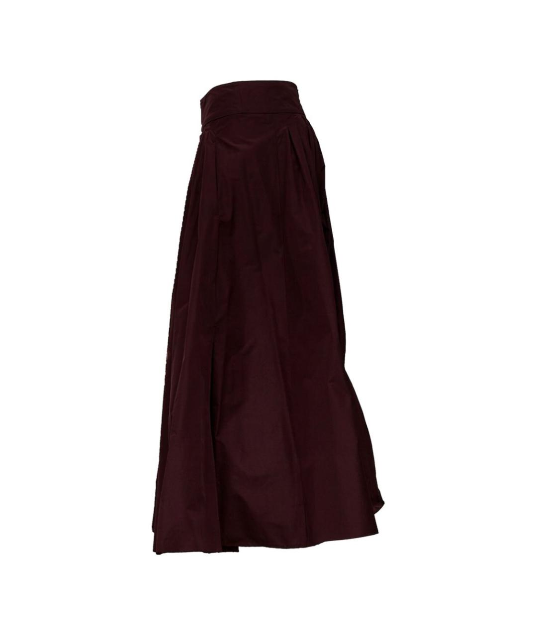 'S MAX MARA Бордовая юбка миди, фото 2