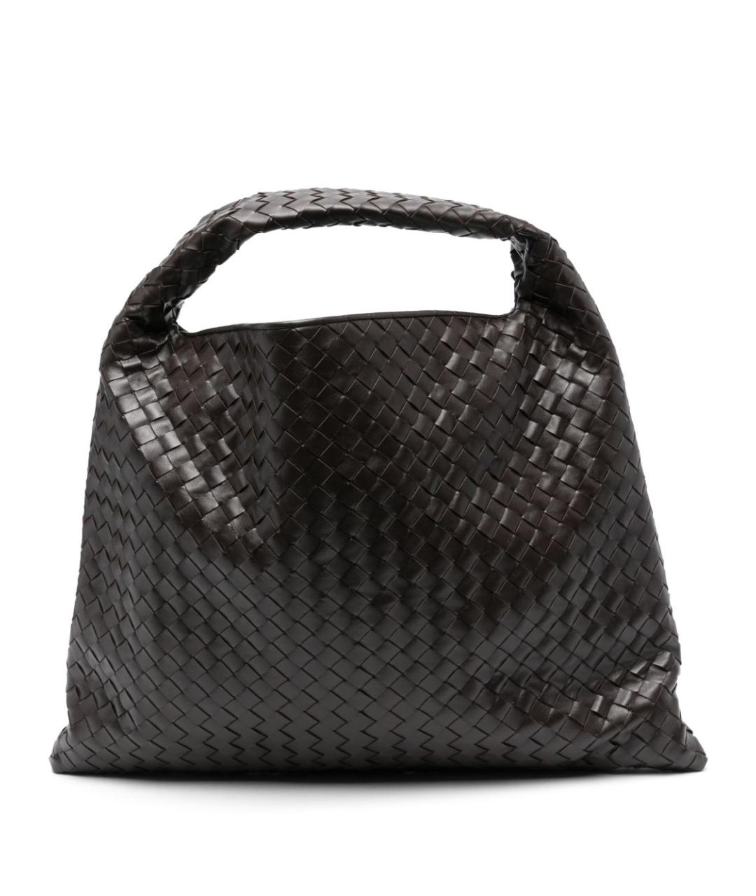 BOTTEGA VENETA Коричневая кожаная сумка с короткими ручками, фото 5