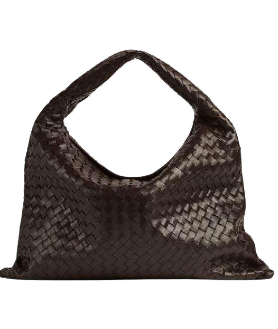 BOTTEGA VENETA Коричневая кожаная сумка с короткими ручками, фото 1