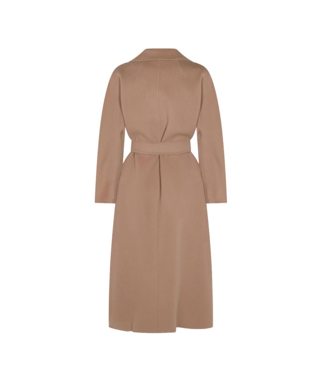 'S MAX MARA Бежевое шерстяное пальто, фото 3