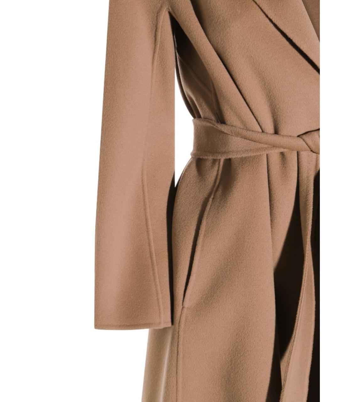 'S MAX MARA Бежевое шерстяное пальто, фото 4