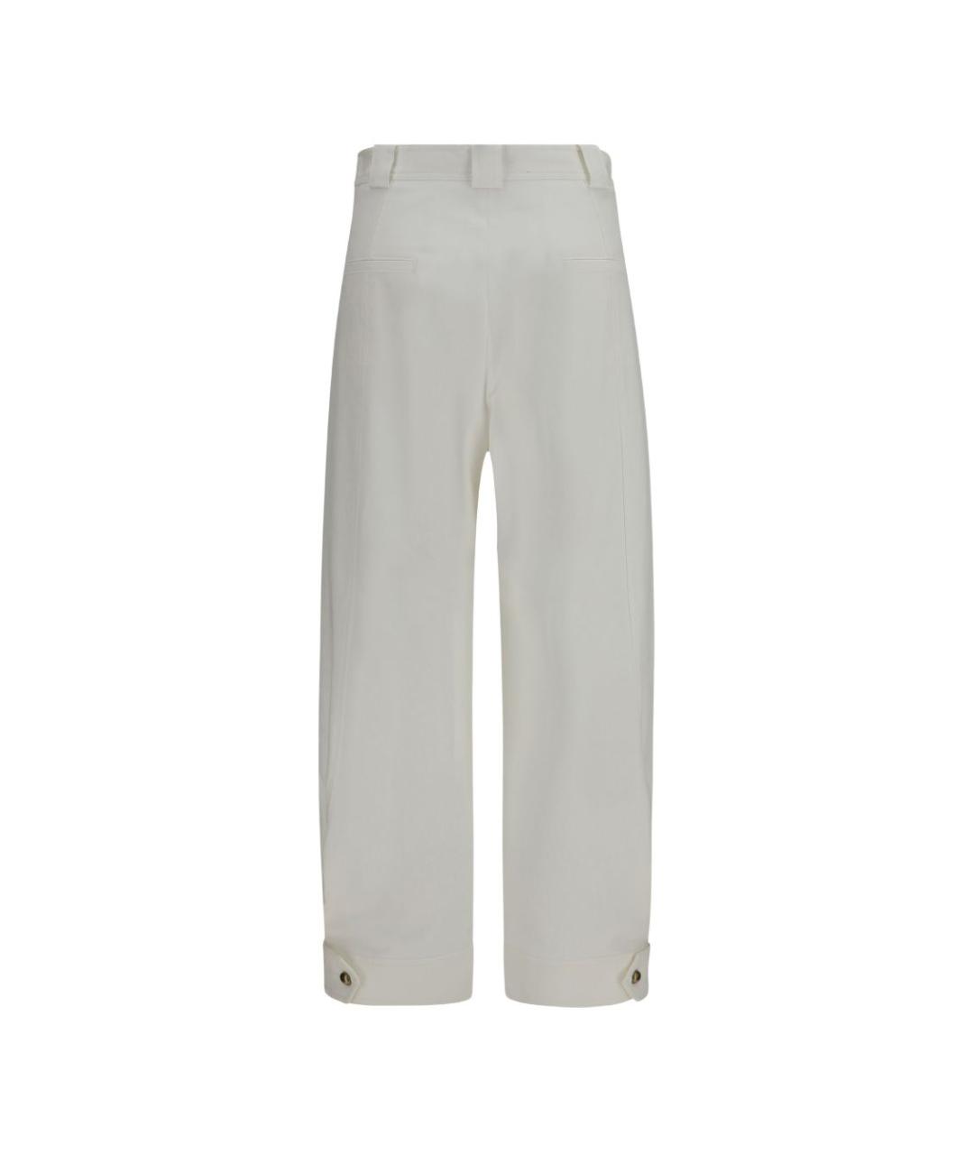 MAX MARA Белые прямые брюки, фото 3