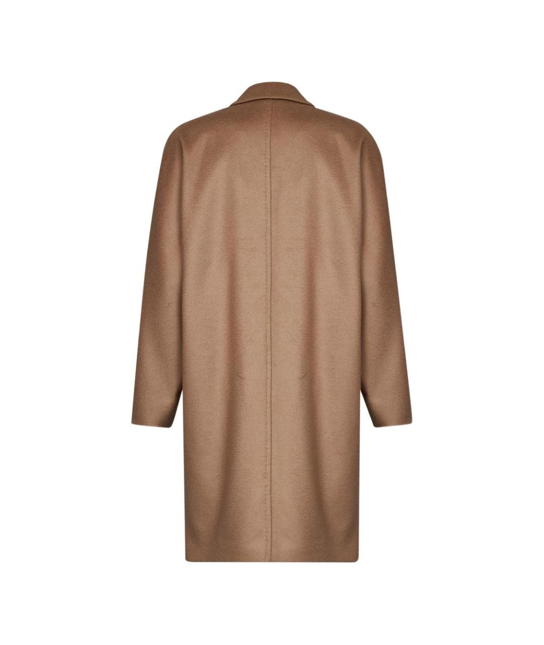MAX MARA STUDIO Бежевое шерстяное пальто, фото 3