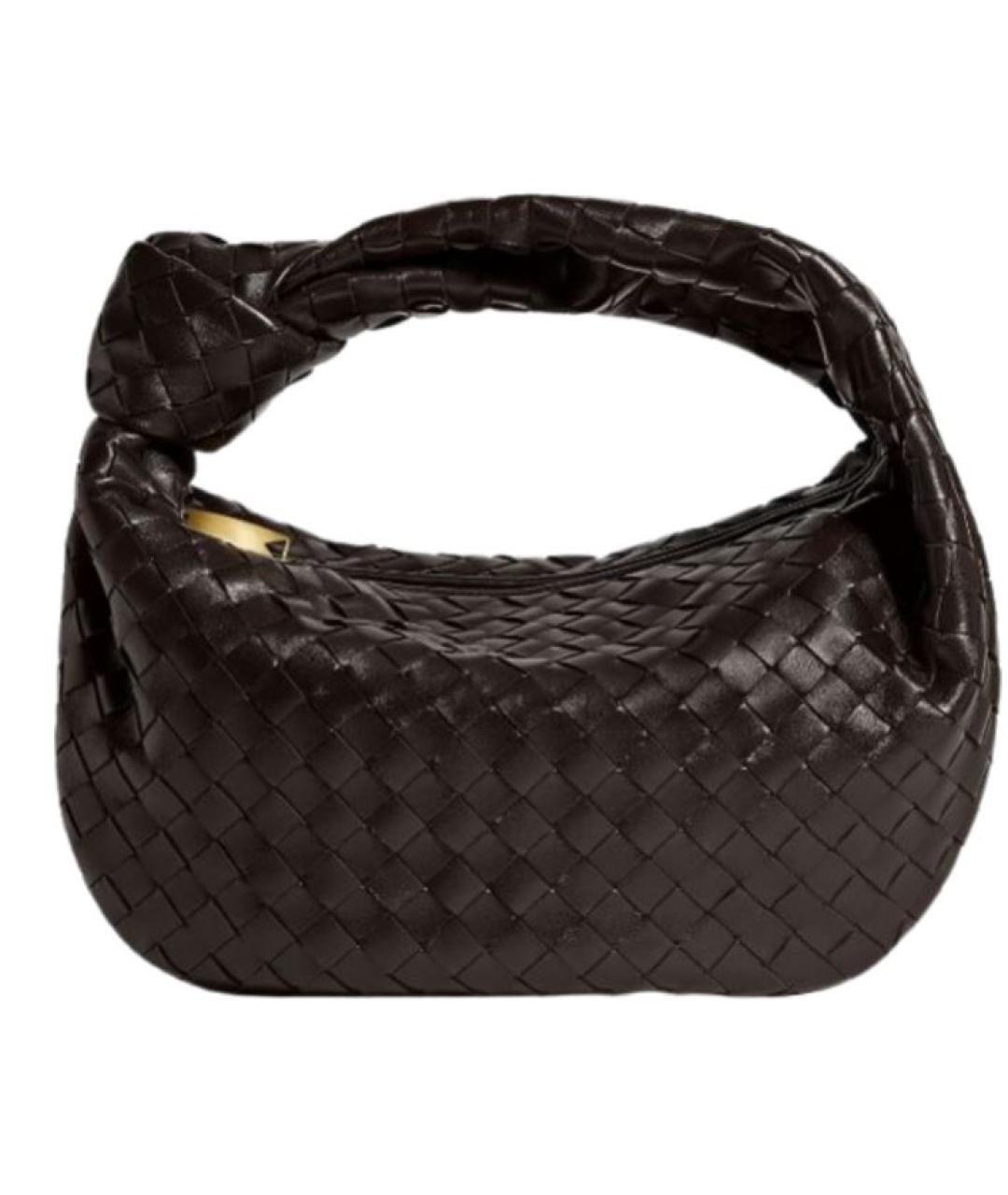 BOTTEGA VENETA Коричневая кожаная сумка с короткими ручками, фото 1