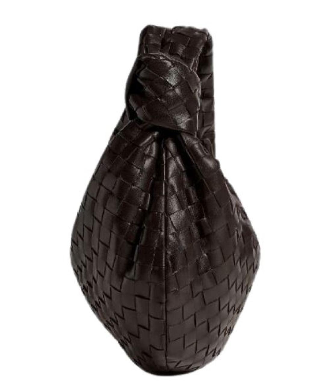 BOTTEGA VENETA Коричневая кожаная сумка с короткими ручками, фото 2