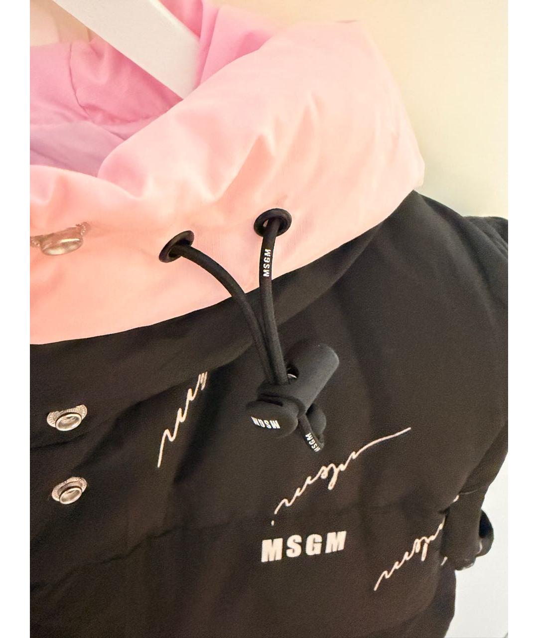 MSGM Черная полиэстеровая куртка, фото 6