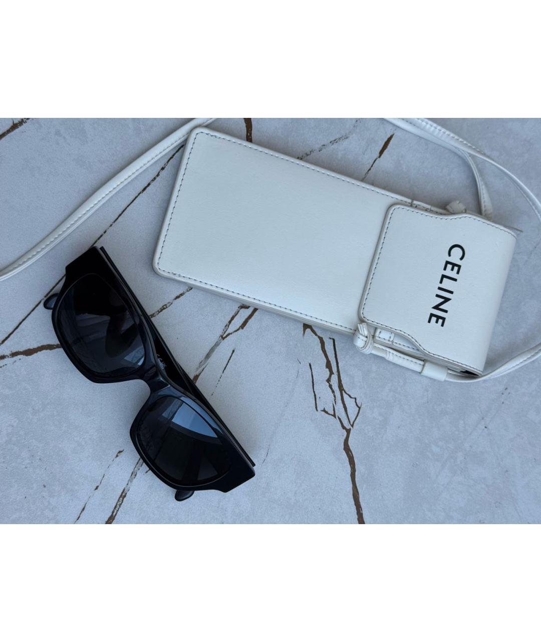 CELINE Черные пластиковые солнцезащитные очки, фото 2