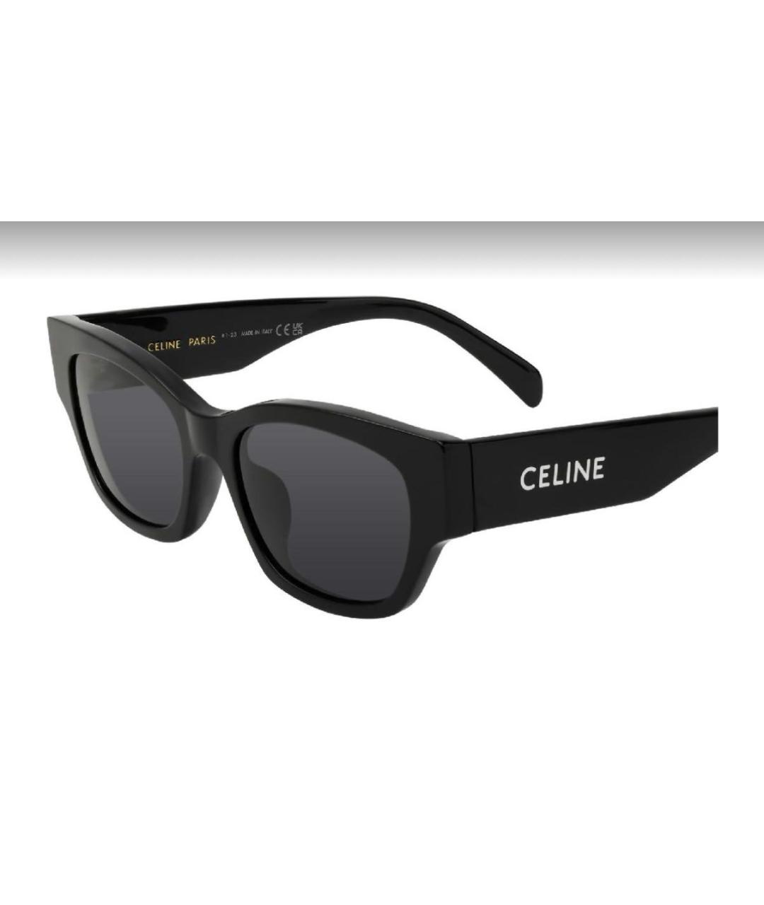 CELINE Черные пластиковые солнцезащитные очки, фото 7