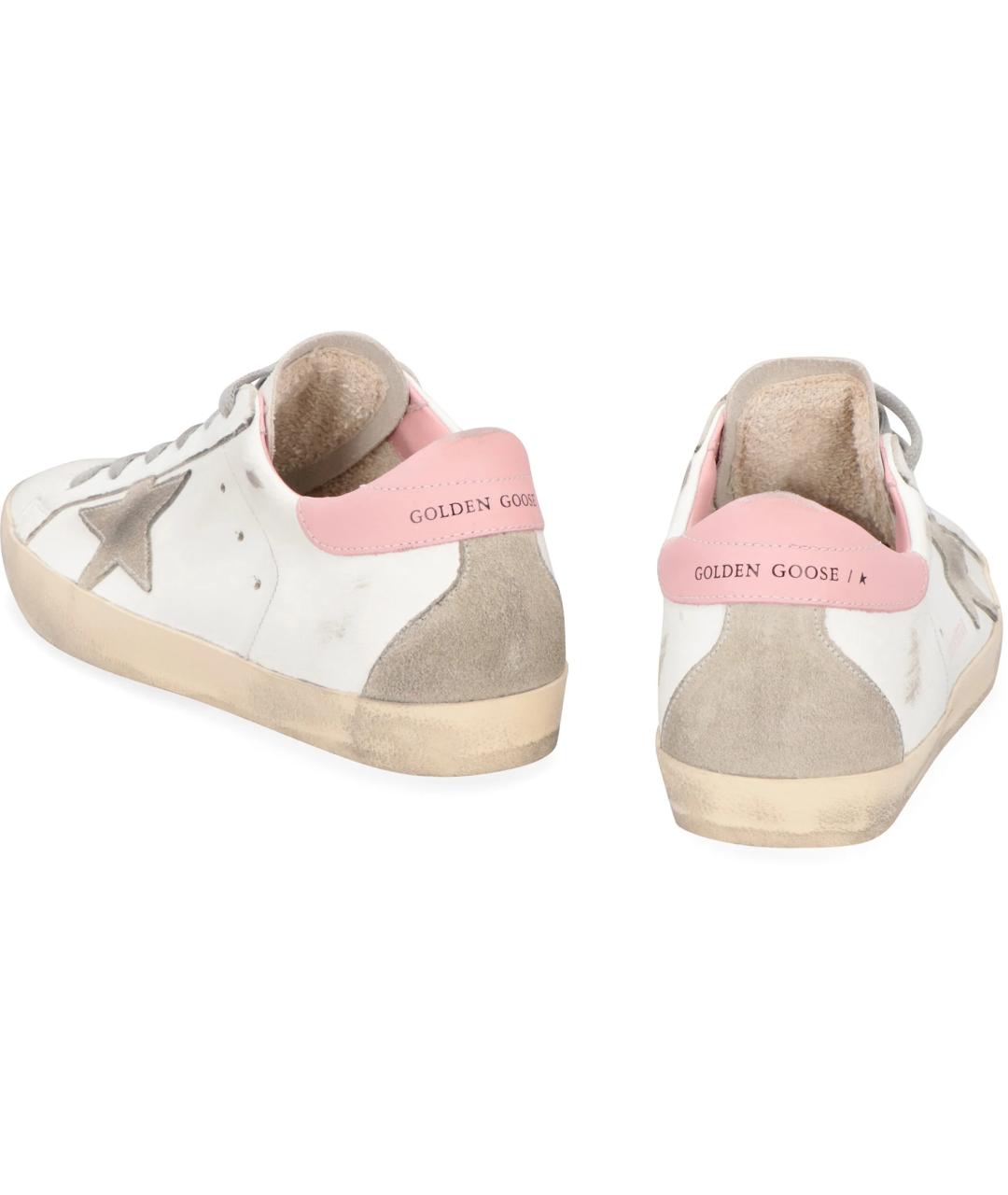 GOLDEN GOOSE Белые кожаные кеды, фото 3