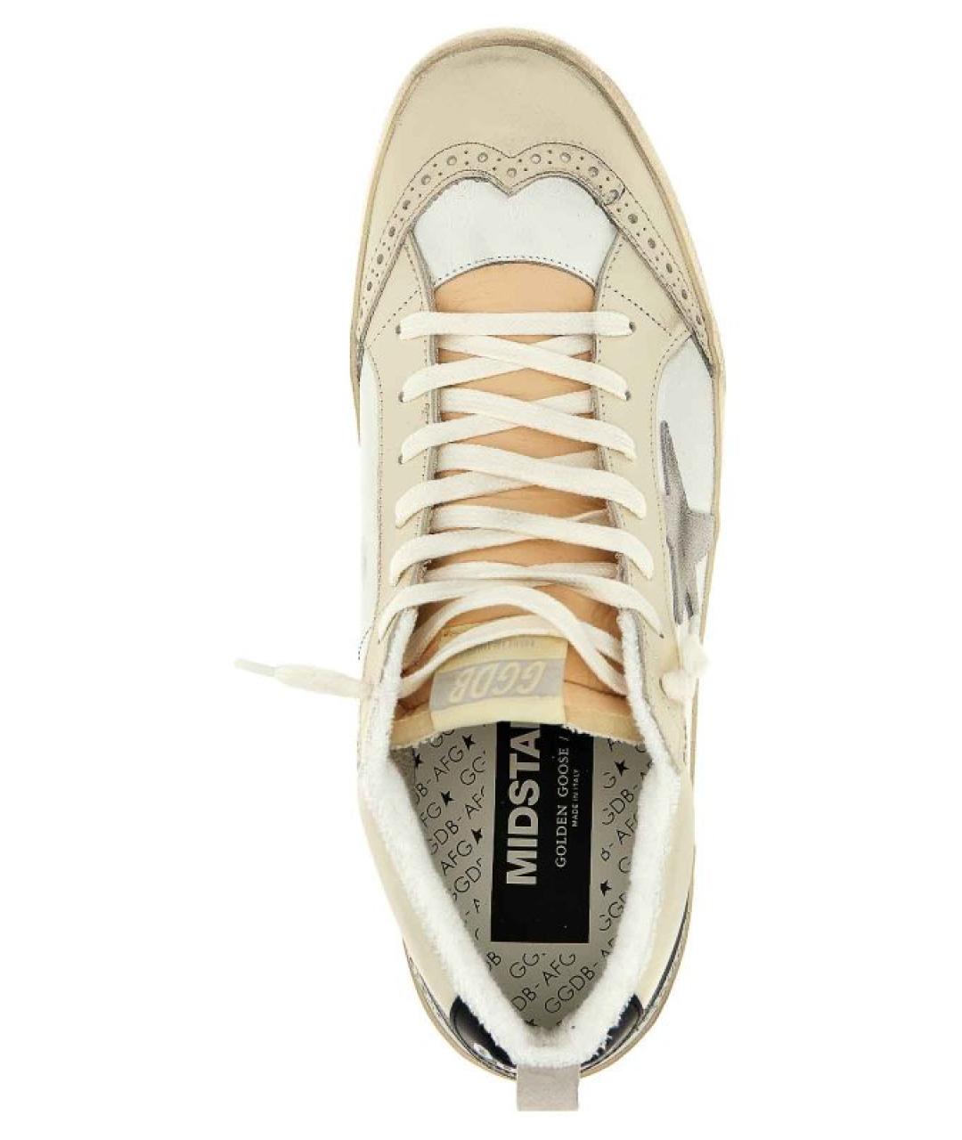 GOLDEN GOOSE Бежевые кожаные кеды, фото 3