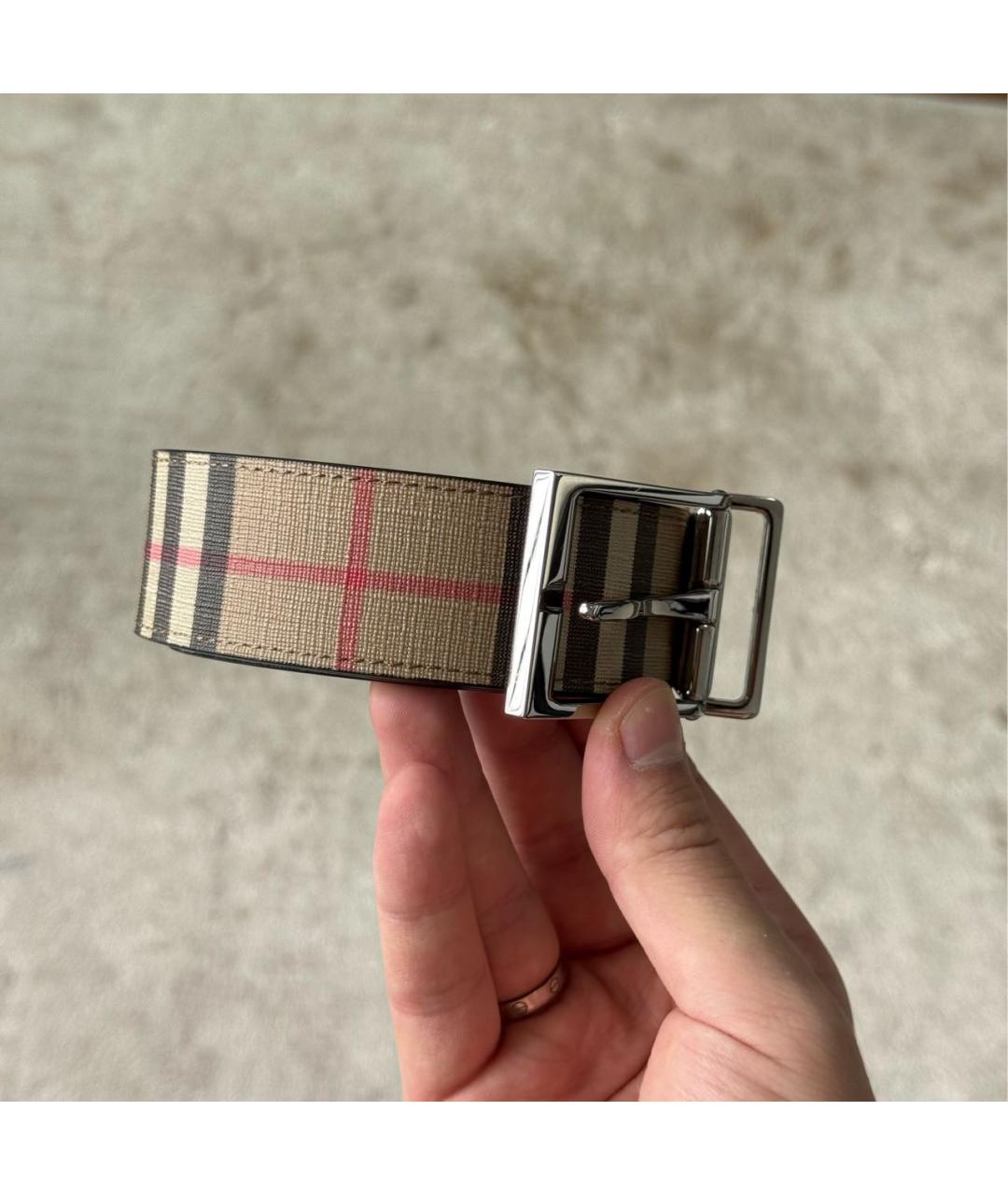 BURBERRY Кожаный ремень, фото 4