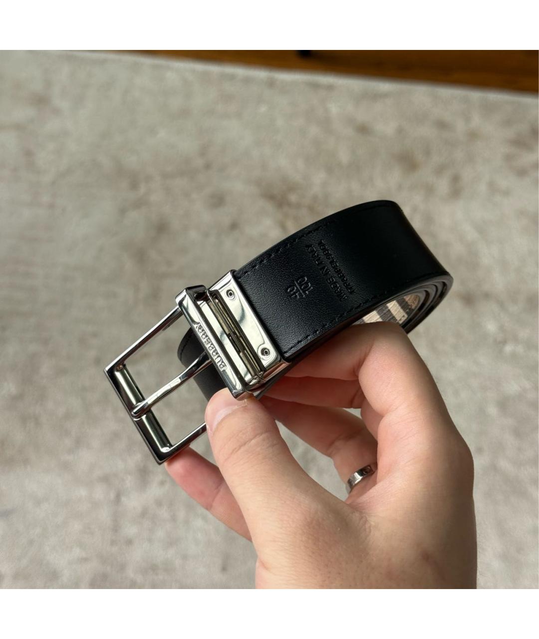 BURBERRY Кожаный ремень, фото 5