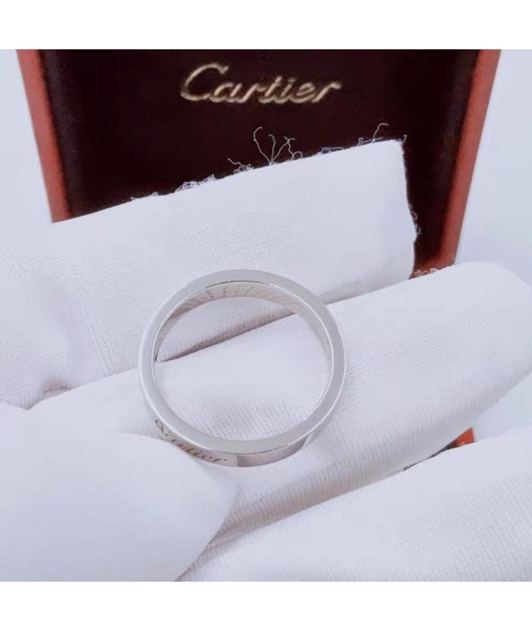 CARTIER Белое платиновое кольцо, фото 5