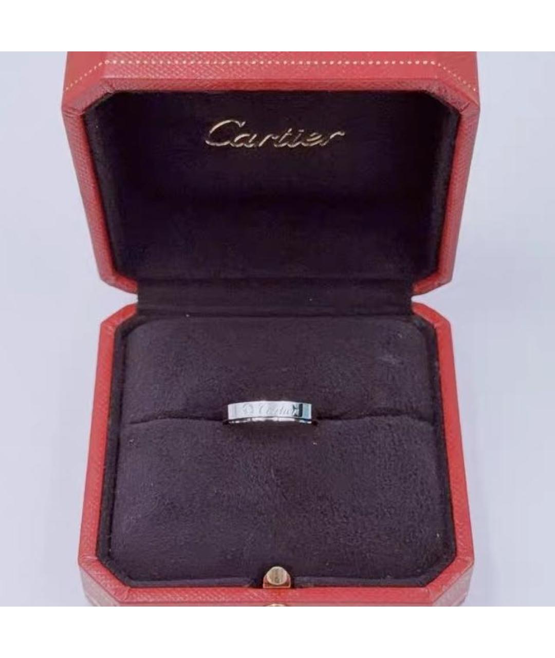 CARTIER Белое платиновое кольцо, фото 6