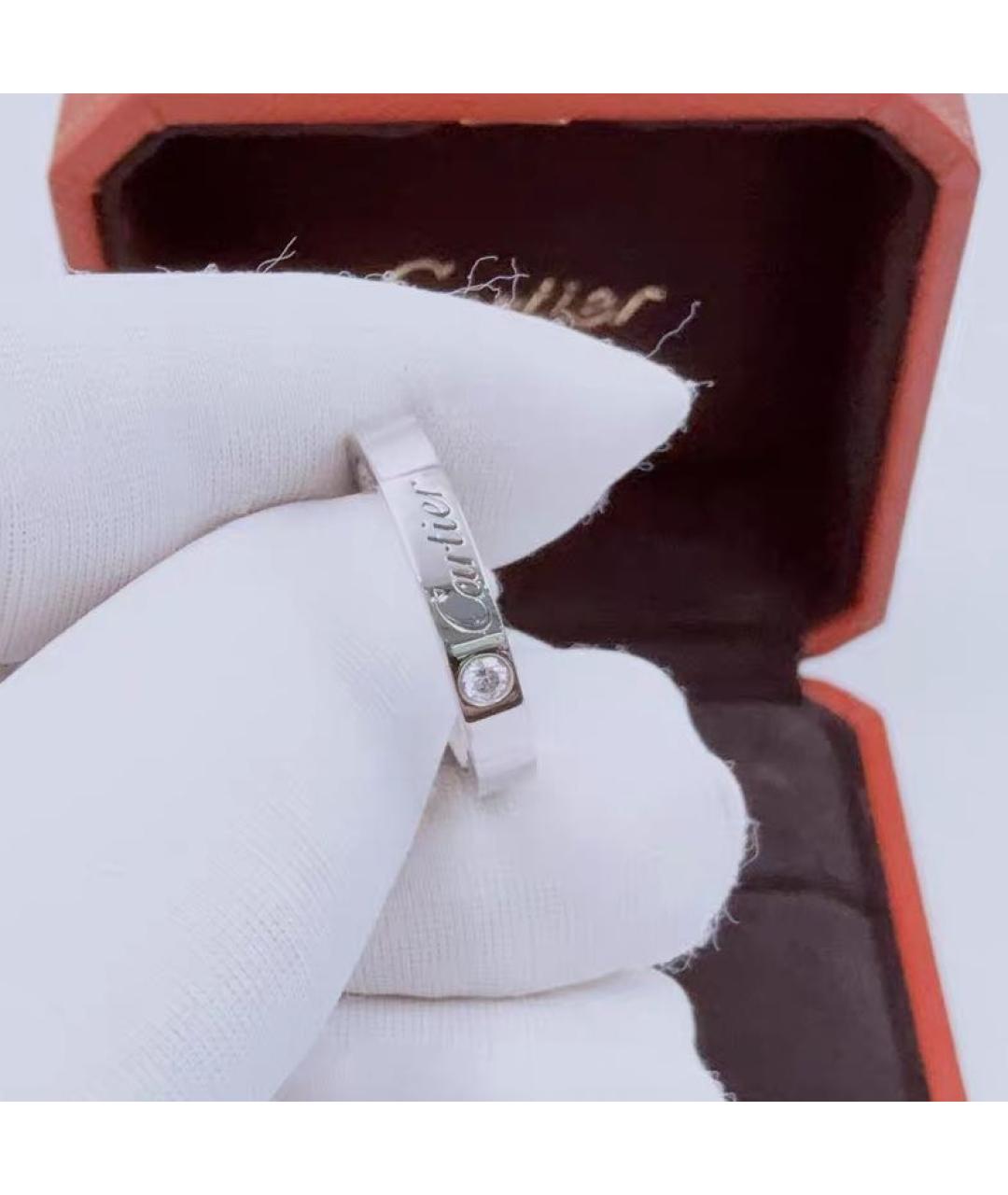 CARTIER Белое платиновое кольцо, фото 3