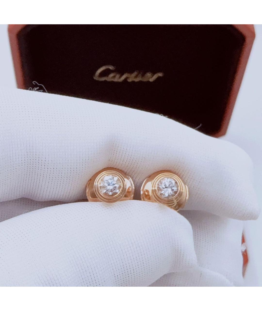 CARTIER Розовые серьги из розового золота, фото 6