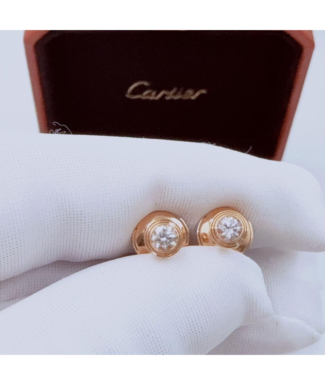 CARTIER Розовые серьги из розового золота, фото 2