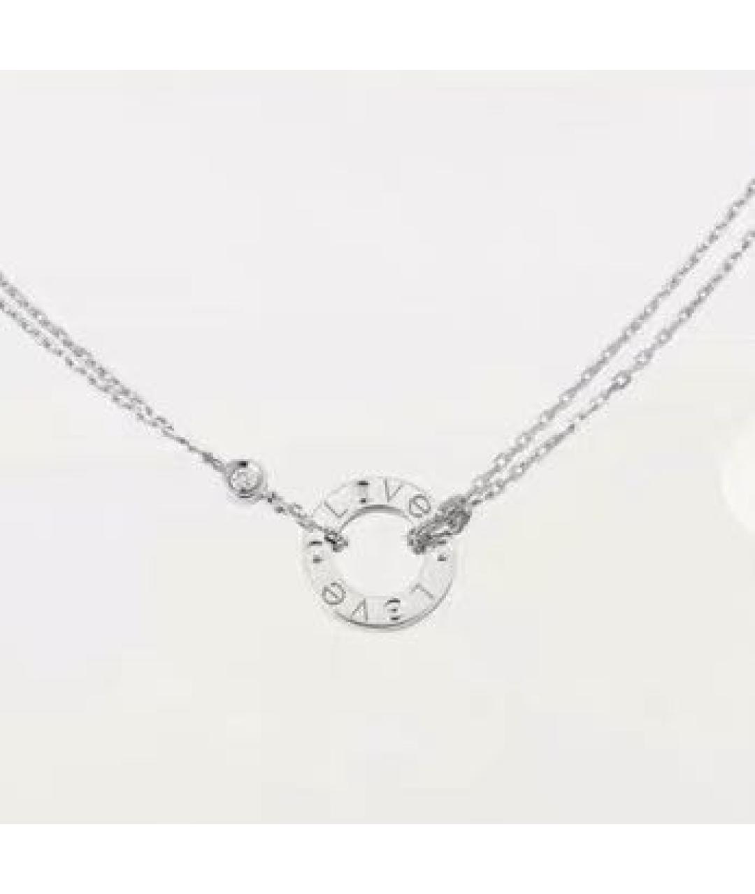 CARTIER Белое колье из белого золота, фото 7