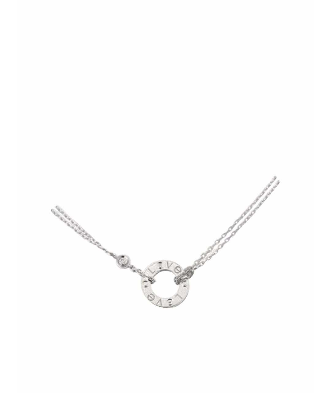 CARTIER Белое колье из белого золота, фото 1