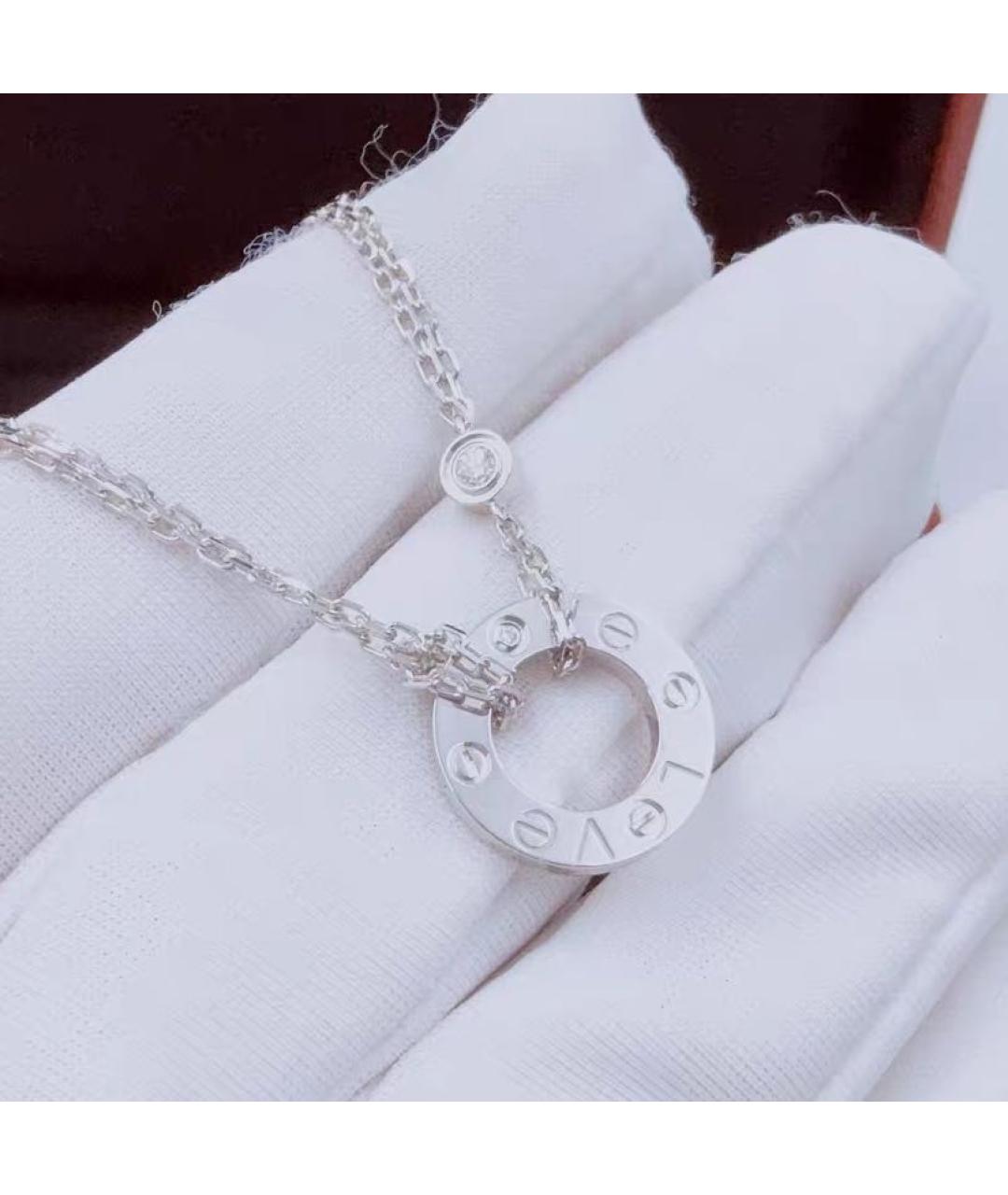 CARTIER Белое колье из белого золота, фото 5