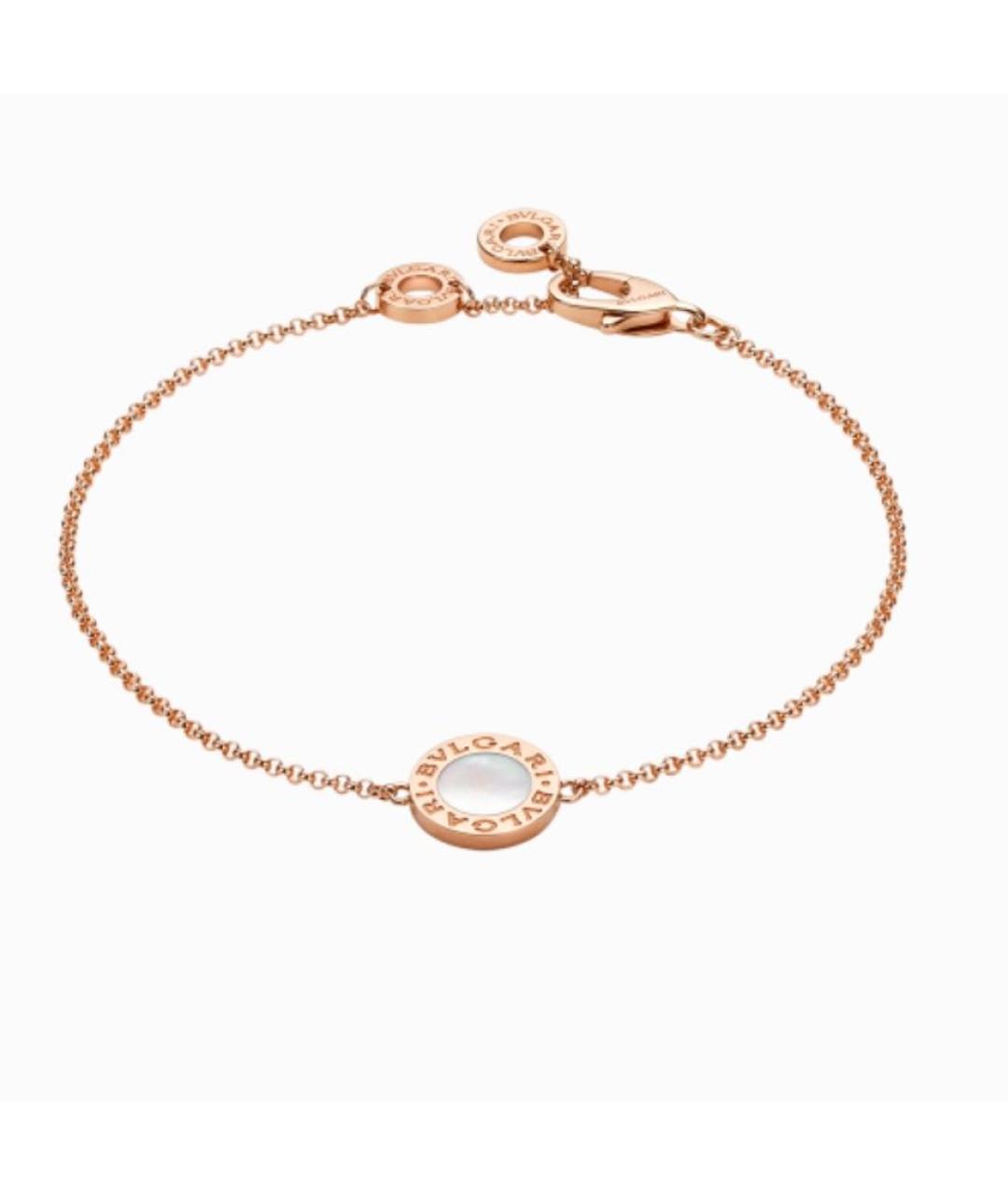 BVLGARI Белый браслет из розового золота, фото 7