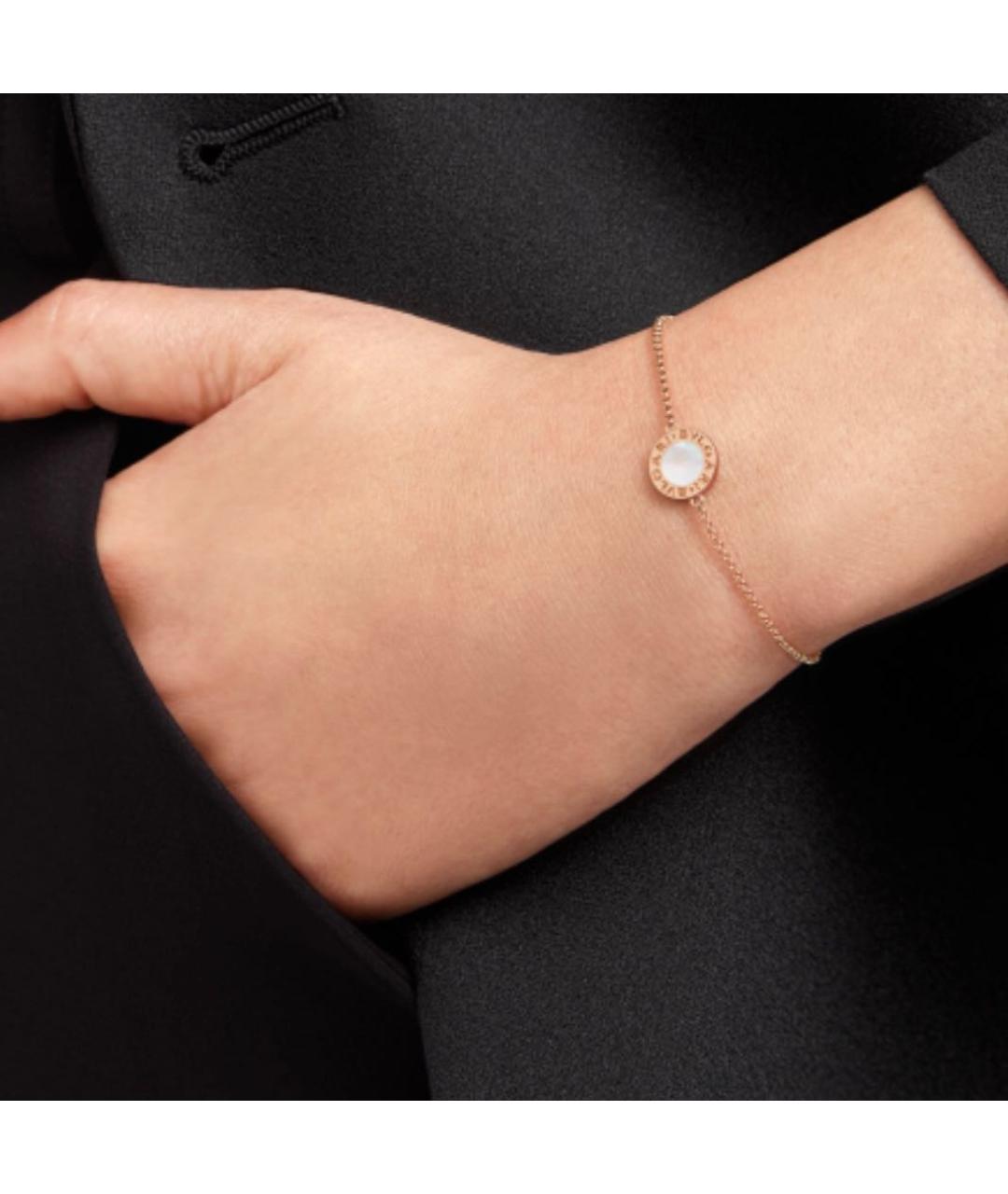 BVLGARI Белый браслет из розового золота, фото 6