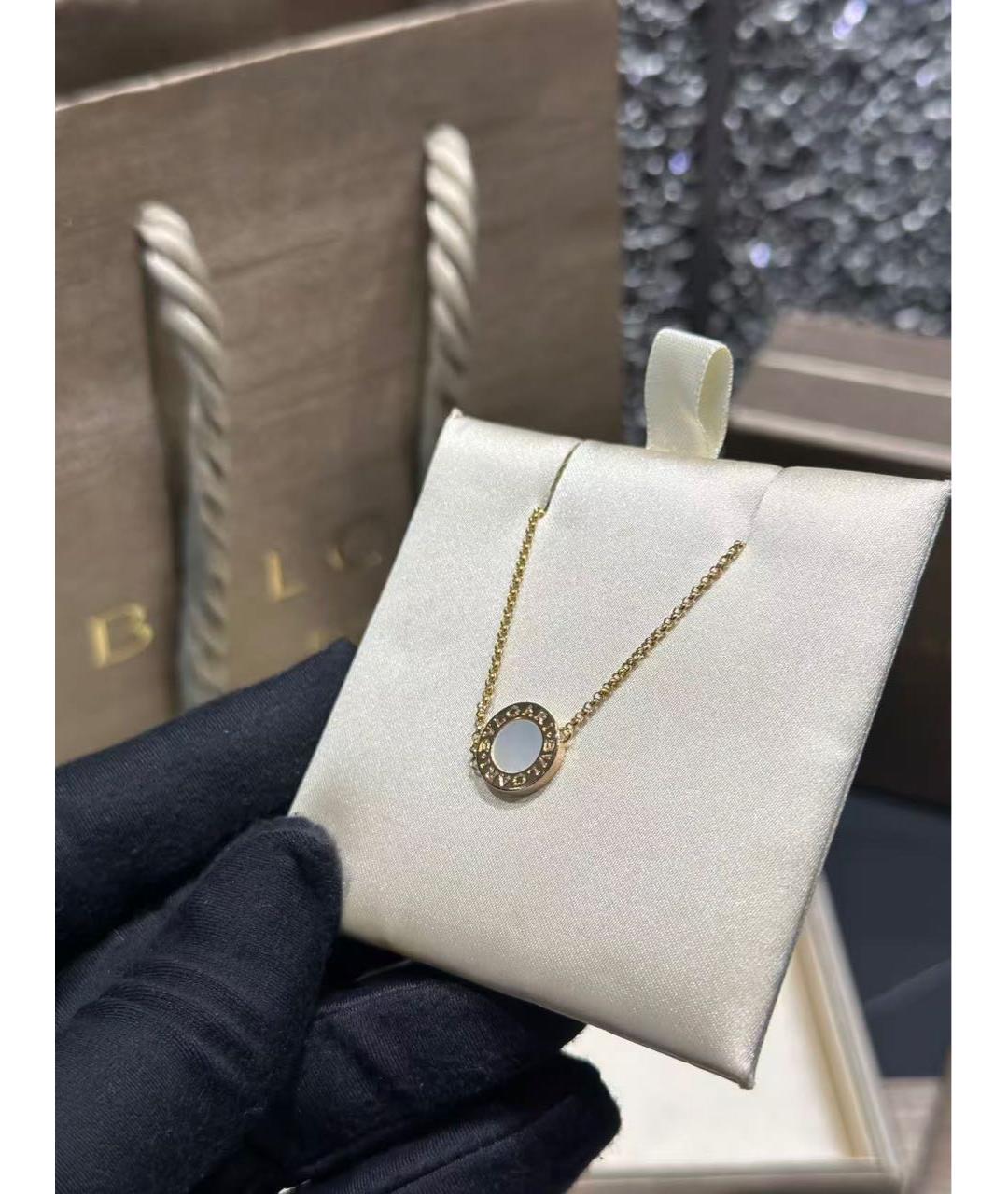 BVLGARI Белый браслет из розового золота, фото 4