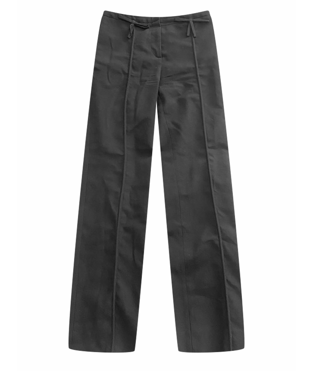 VALENTINO Темно-синие шерстяные прямые брюки, фото 1