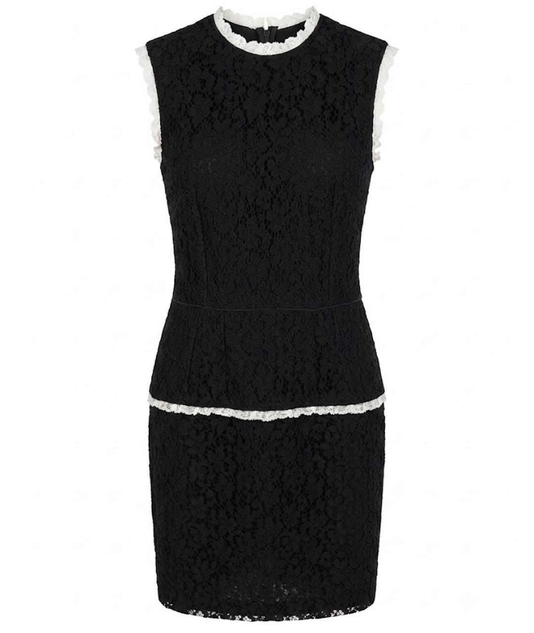 DOLCE&GABBANA Черное хлопковое повседневное платье, фото 1