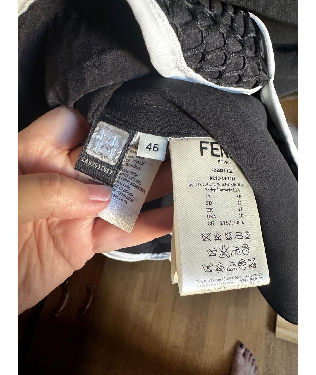 FENDI Черное повседневное платье, фото 5