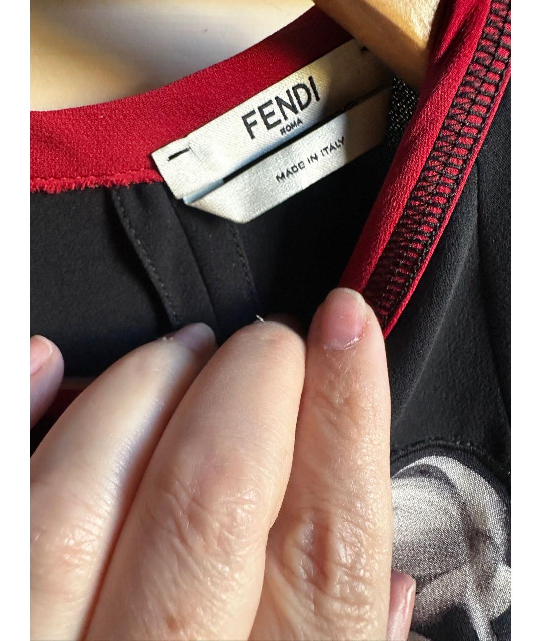 FENDI Черное повседневное платье, фото 4