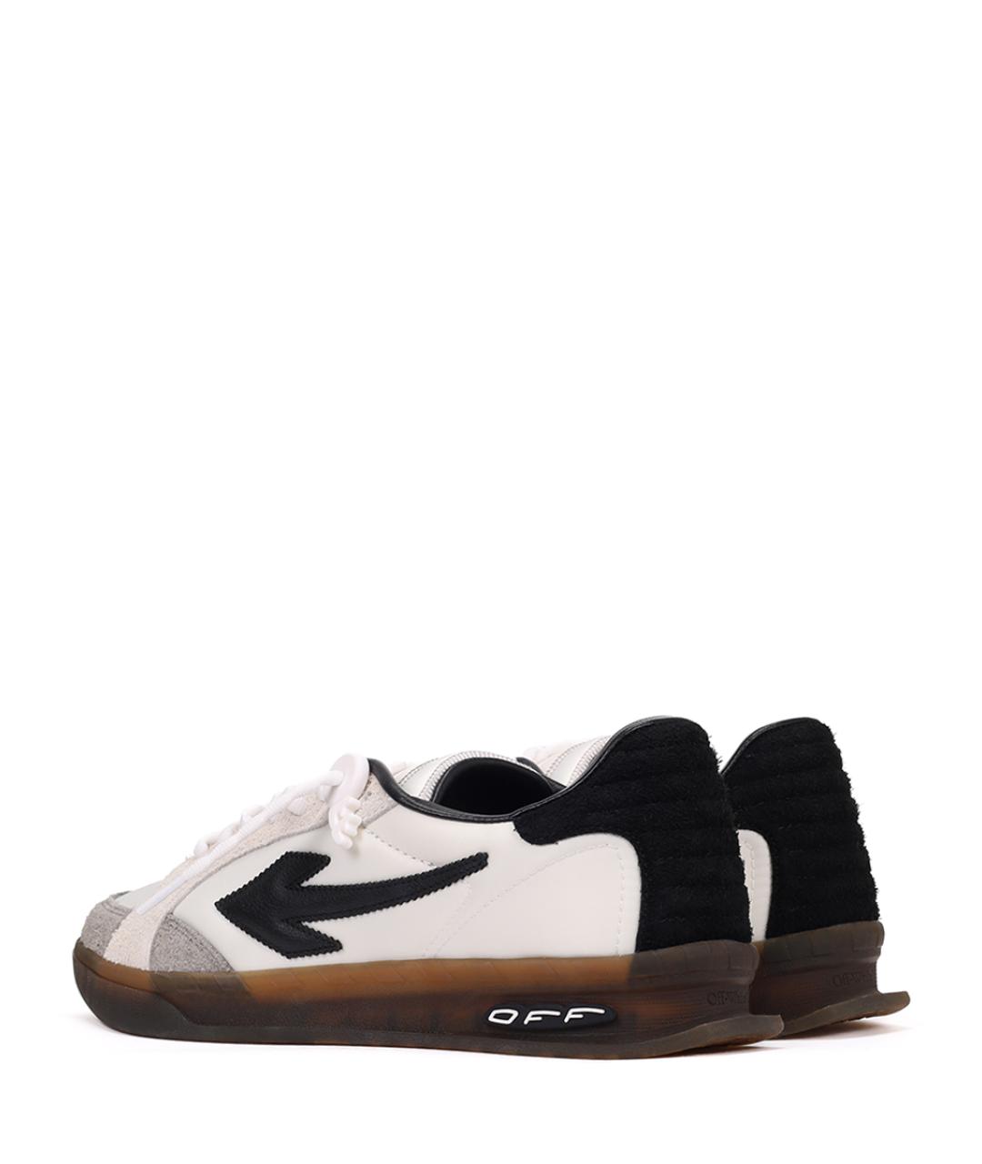 OFF-WHITE Бежевые низкие кроссовки / кеды, фото 4