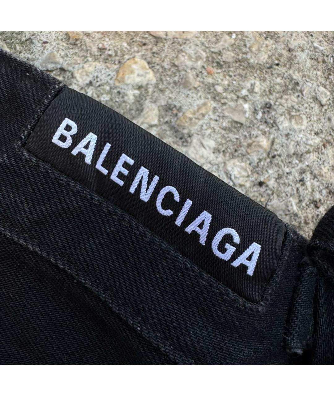 BALENCIAGA Черные прямые джинсы, фото 3